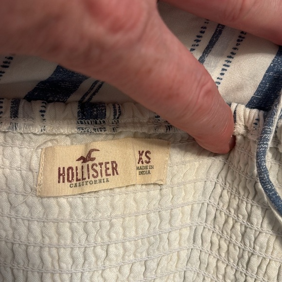 Hollister Blue & Whte Striped Sun Dress - Picture 4 of 7